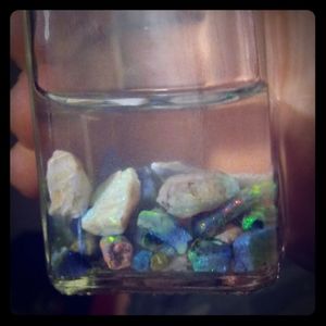 Australian black opal